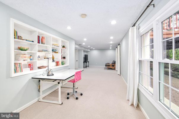 Home Office, Interior, Recessed Lighting