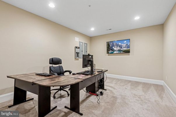 Home Office, Interior, Recessed Lighting