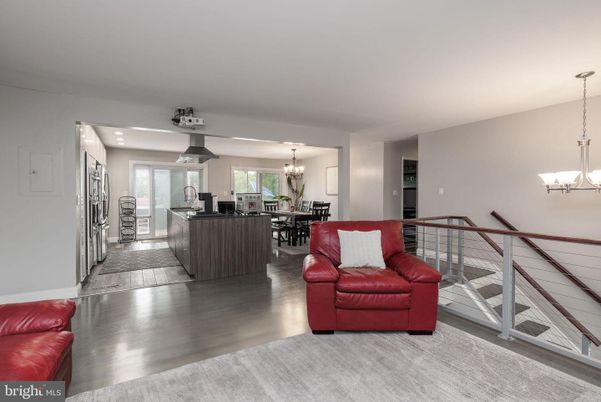 Chandelier, Dining room, Interior, Kitchen, Living room, Pendant Lights, Wood Texture Flooring