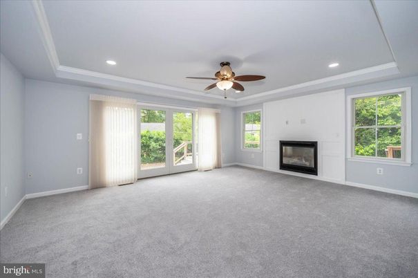 Empty room, Fireplace, Interior, Recessed Lighting
