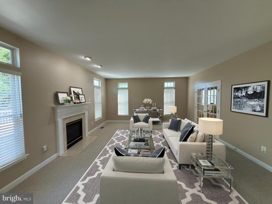 Dining room, Fireplace, Interior, Living room, Recessed Lighting