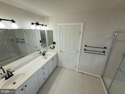 Bathroom, Dual Sink Vanities, Glass Shower, Interior