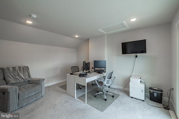 Home Office, Interior, Recessed Lighting