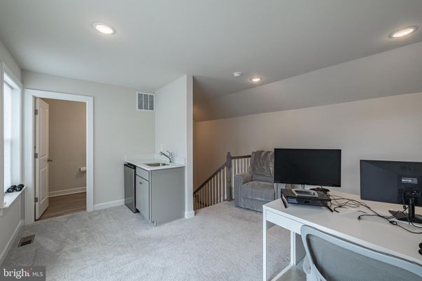 Home Office, Interior, Recessed Lighting
