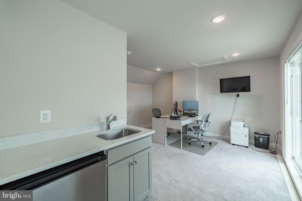Home Office, Interior, Recessed Lighting