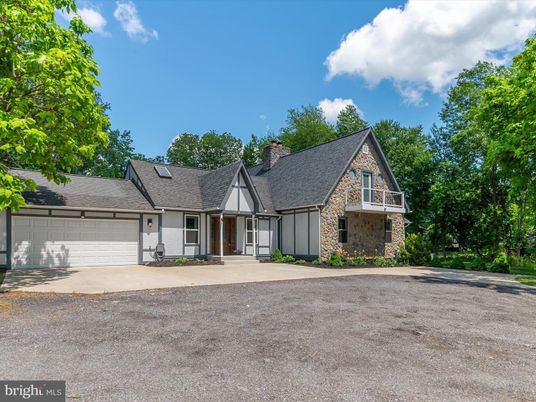 Attached, Exterior, Facade, Brick Facade, Tudor Revival