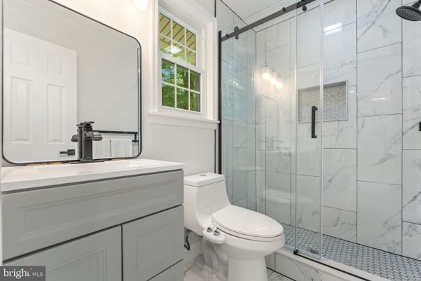 Bathroom, Glass Shower, Interior, Marble, Marble Walls