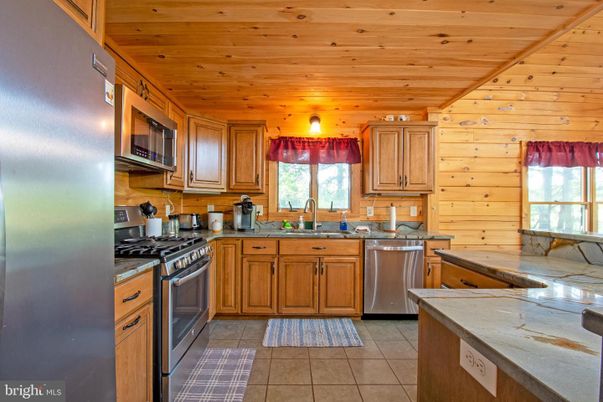 Interior, Kitchen, Stainless Steel Appliances, Wooden Ceilings