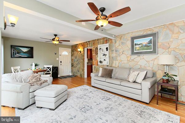 Interior, Living room, Stone Walls, Wood Texture Flooring