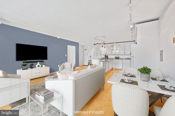 Dining room, Interior, Kitchen, Living room, Pendant Lights, Wood Texture Flooring