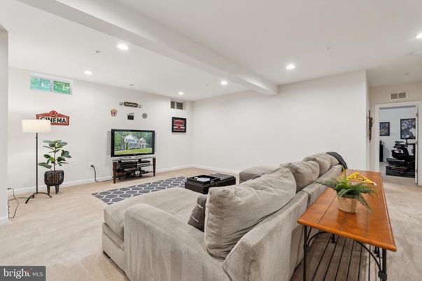 Interior, Living room, Recessed Lighting