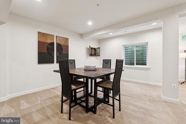 Dining room, Interior, Recessed Lighting