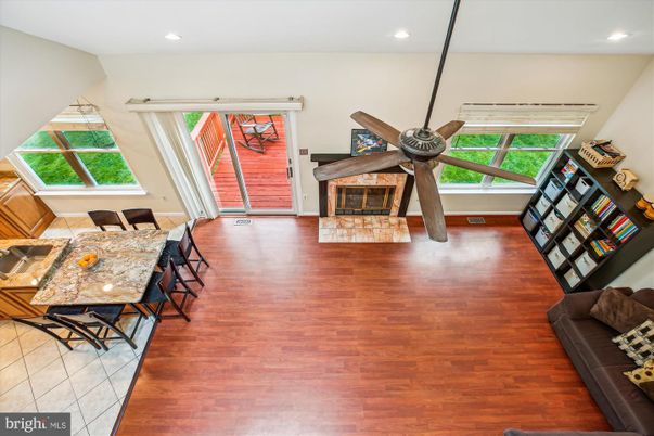 Fireplace, Interior, Recessed Lighting, Wood Texture Flooring
