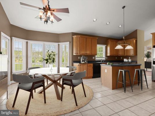 Dining room, Interior, Kitchen, Pendant Lights, Recessed Lighting