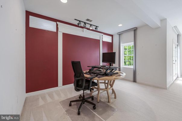 Home Office, Interior, Recessed Lighting