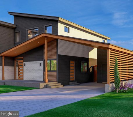 Attached, Exterior, Facade, Modern