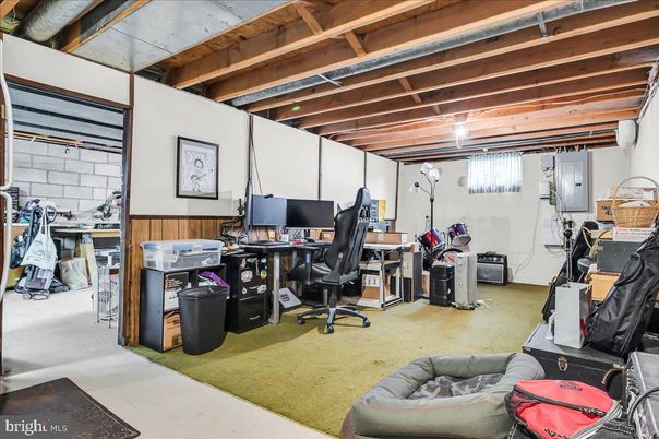 Home Office, Interior, Wooden Beams