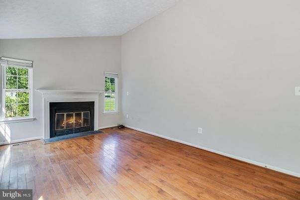 Empty room, Fireplace, Interior, Wood Texture Flooring