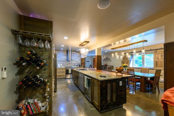Dining room, Interior, Kitchen, Pendant Lights, Recessed Lighting