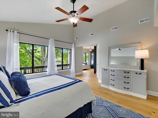 Bedroom, Interior, Wood Texture Flooring