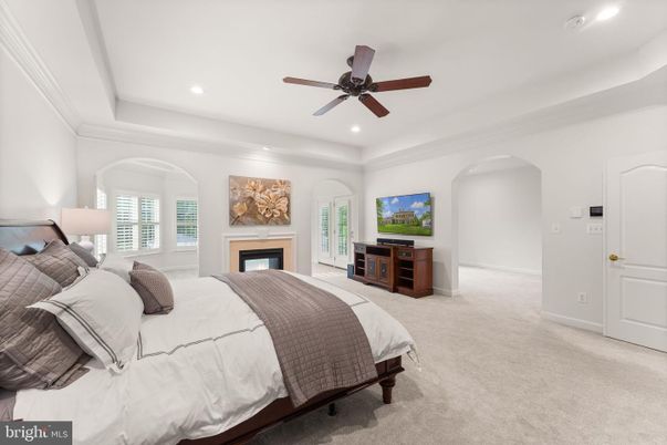 Bedroom, Fireplace, Interior, Recessed Lighting
