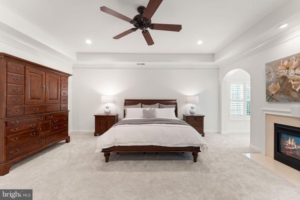 Bedroom, Fireplace, Interior, Recessed Lighting