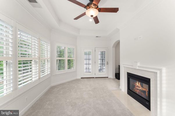 Empty room, Fireplace, Interior