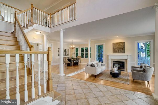 Chandelier, Dining room, Fireplace, Interior, Living room, Wood Texture Flooring
