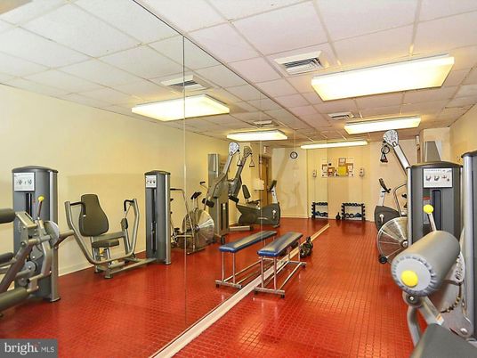 Fitness Equipment, Gym, Interior, Recessed Lighting