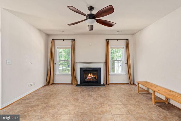 Empty room, Fireplace, Interior
