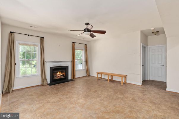 Empty room, Fireplace, Interior