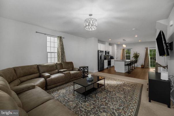 Interior, Kitchen, Living room, Recessed Lighting, Stainless Steel Appliances, Wood Texture Flooring