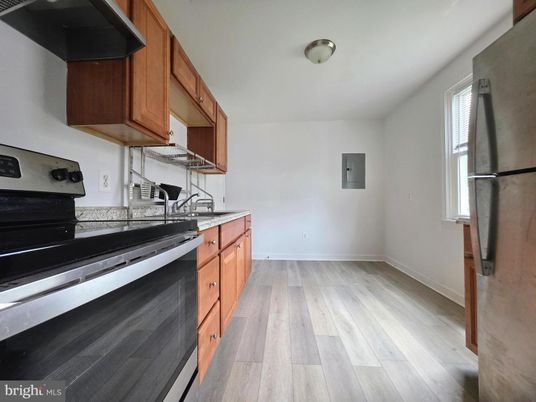 Interior, Kitchen, Wood Texture Flooring