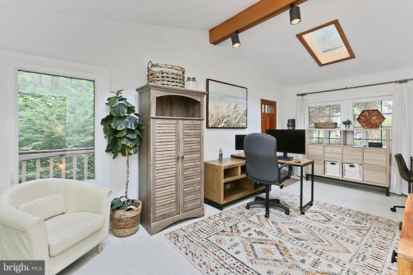 Home Office, Interior, Wooden Beams