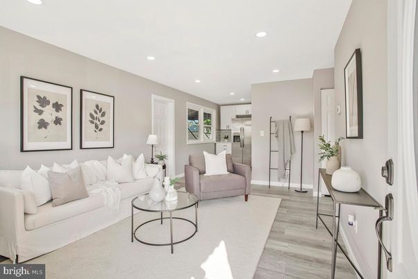 Interior, Kitchen, Living room, Recessed Lighting, Stainless Steel Appliances, Wood Texture Flooring