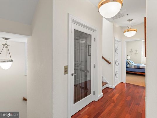 Bedroom, Interior, Pendant Lights, Wood Texture Flooring