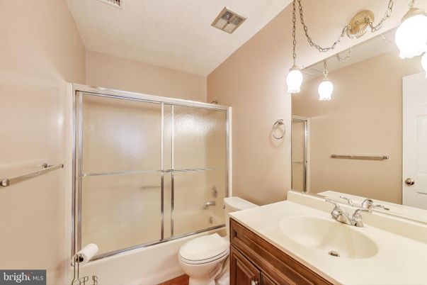 Bathroom, Glass Shower, Interior, Pendant Lights