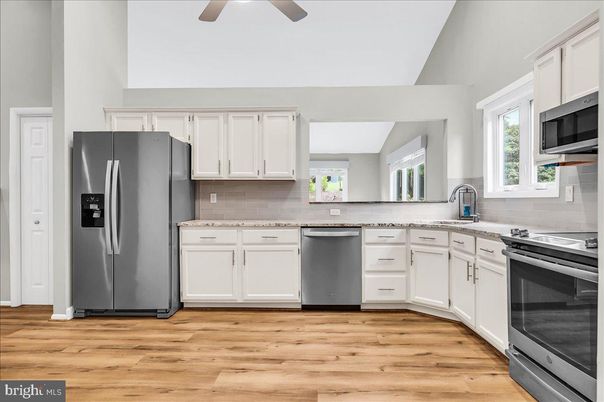 Interior, Kitchen, Wood Texture Flooring