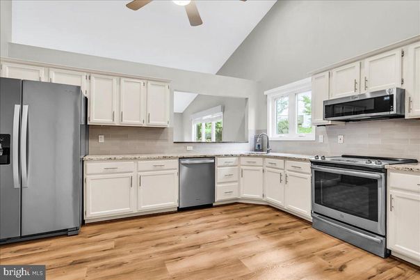 Interior, Kitchen, Wood Texture Flooring