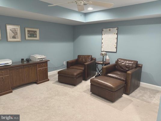 Home Office, Interior, Recessed Lighting