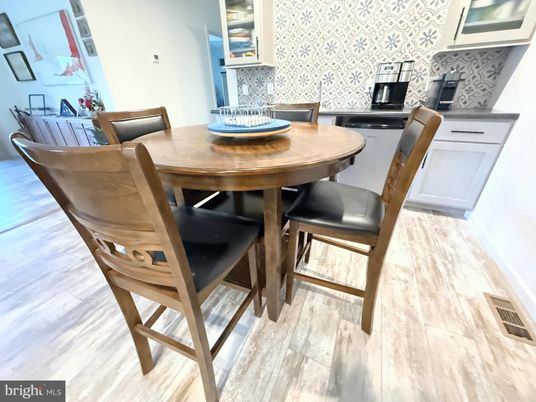 Dining room, Interior, Wood Texture Flooring