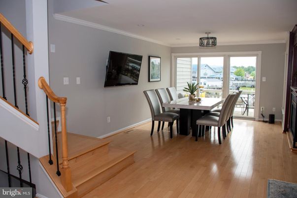 Dining room, Interior, Wood Texture Flooring