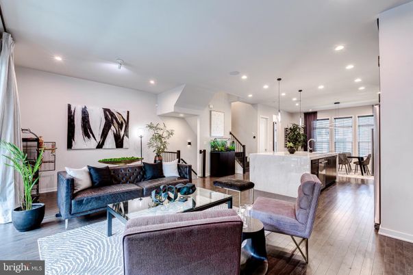 Dining room, Interior, Kitchen, Living room, Pendant Lights, Recessed Lighting, Wood Texture Flooring