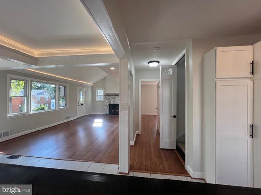 Empty room, Fireplace, Interior, Wood Texture Flooring