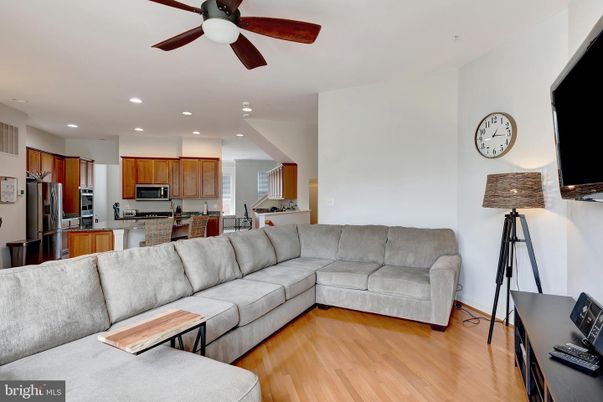 Interior, Kitchen, Living room, Recessed Lighting, Stainless Steel Appliances, Wood Texture Flooring