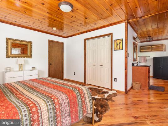 Bedroom, Interior, Wooden Ceilings, Wood Texture Flooring