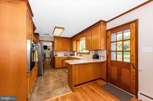 Interior, Kitchen, Wood Texture Flooring