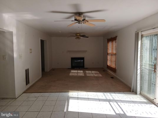 Empty room, Fireplace, Interior