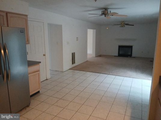 Empty room, Fireplace, Interior