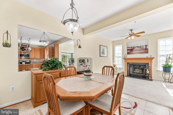 Dining room, Fireplace, Interior